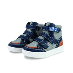 Ortoluckland Children Sneakers Kids Boys Leather Mesh Orthopedic Shoes Toddler Baby Girls Tiptoe Arch Support Soles Footwear