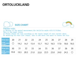 Ortoluckland Children Sneakers Kids Boys Leather Mesh Orthopedic Shoes Toddler Baby Girls Tiptoe Arch Support Soles Footwear