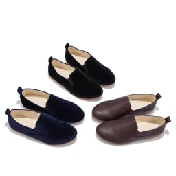 W-AP8-008 Boys And Girls Slip-on For School Velvet Quality New Black Blue Kids Shoes Hot Trend For Wimter Lovely
