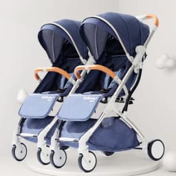 Twins baby stroller, can sit or lie down Portable folding baby stroller Detachable Double stroller baby carriage