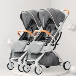 Twins baby stroller, can sit or lie down Portable folding baby stroller Detachable Double stroller baby carriage