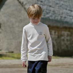 Dave Bella Children Double-side Fleece Autumn Winter Bottoming Thicken T-shirts Boys Half High Collar Long Sleeve Tops DK4253797