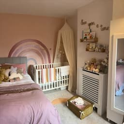 Kids Bed Canopy Cotton Linen Cover Net Baby Crib Reading Nook Curtain Nursery Room Decor Hideaway Hanging Round Tent