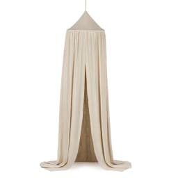 Kids Bed Canopy Cotton Linen Cover Net Baby Crib Reading Nook Curtain Nursery Room Decor Hideaway Hanging Round Tent