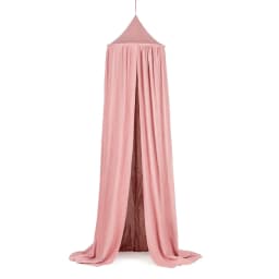 Kids Bed Canopy Cotton Linen Cover Net Baby Crib Reading Nook Curtain Nursery Room Decor Hideaway Hanging Round Tent