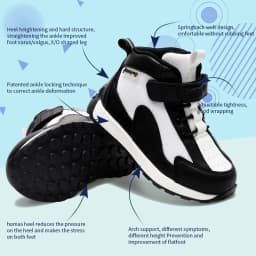 Princepard Kids Orthopedic Shoes, Arch Support Corrective Sneakers for Girls and Boys Correct Flat Feet and Tiptoe Walking