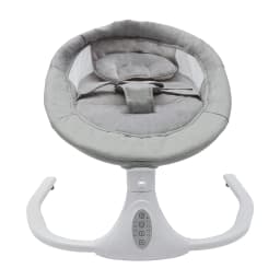 Gray Floor-mounted Automatic Swing Electric Baby Rocking Chair Three-point Harness Holds for Babies Aged 0 To 18 Months