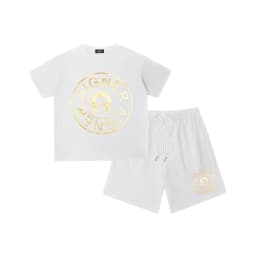 Boys' sportswear set summer new design 100% pure cotton children's T-shirt short sleeved+shorts two-piece set