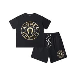 Boys' sportswear set summer new design 100% pure cotton children's T-shirt short sleeved+shorts two-piece set
