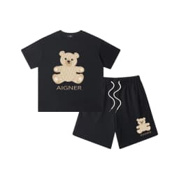 Boys' sportswear set summer new design 100% pure cotton children's T-shirt short sleeved+shorts two-piece set