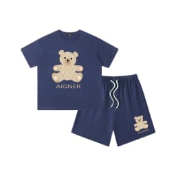 Boys' sportswear set summer new design 100% pure cotton children's T-shirt short sleeved+shorts two-piece set