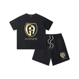 Boys' sportswear set summer new design 100% pure cotton children's T-shirt short sleeved+shorts two-piece set