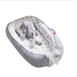Baby Lounger for Newborn Soft Cotton Newborn Lounger Pillow Cover for 0-24 Months Portable Nest Sleeper Cover for Infant
