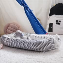 Baby Lounger for Newborn Soft Cotton Newborn Lounger Pillow Cover for 0-24 Months Portable Nest Sleeper Cover for Infant