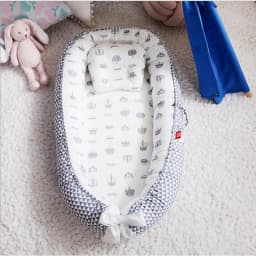 Baby Lounger for Newborn Soft Cotton Newborn Lounger Pillow Cover for 0-24 Months Portable Nest Sleeper Cover for Infant