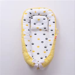 Baby Lounger for Newborn Soft Cotton Newborn Lounger Pillow Cover for 0-24 Months Portable Nest Sleeper Cover for Infant