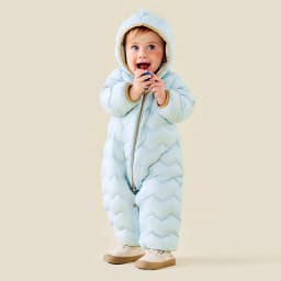 Mini Bala Kids Down Romper Winter Windproof Waterproof Cute Warm Jumpsuit