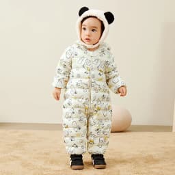 Mini Bala Kids Down Romper Winter Windproof Waterproof Cute Warm Jumpsuit