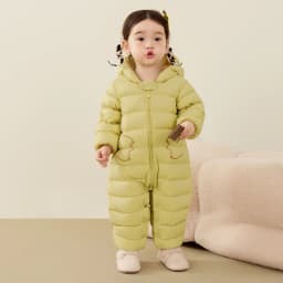 Mini Bala Kids Down Romper Winter Windproof Waterproof Cute Warm Jumpsuit