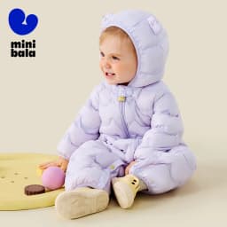 Mini Bala Kids Down Romper Winter Windproof Waterproof Cute Warm Jumpsuit