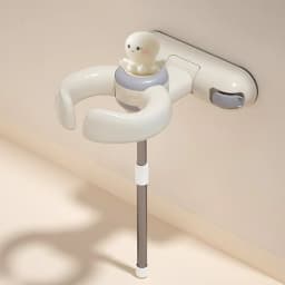 No Drill Wall Mounted Foldable Baby Bath Seat Suction Cup Infant Safe Bathing Support Bathroom Shower Stand Rack for Kids Toddle