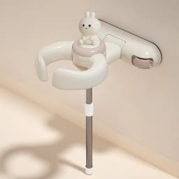 No Drill Wall Mounted Foldable Baby Bath Seat Suction Cup Infant Safe Bathing Support Bathroom Shower Stand Rack for Kids Toddle