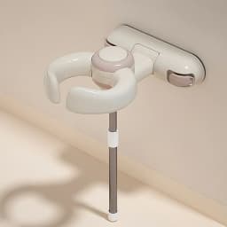 No Drill Wall Mounted Foldable Baby Bath Seat Suction Cup Infant Safe Bathing Support Bathroom Shower Stand Rack for Kids Toddle