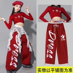 Girls Hip Hop Crop Top Colorful Cargo Pants Children Costumes Kids Streetwear Jazz K-pop Street Dance Girl Group Clothes Sets