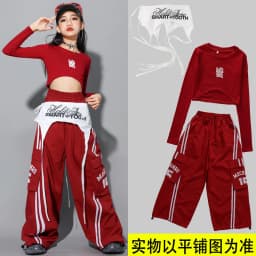 Girls Hip Hop Crop Top Colorful Cargo Pants Children Costumes Kids Streetwear Jazz K-pop Street Dance Girl Group Clothes Sets