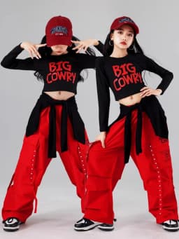 Girls Hip Hop Crop Top Colorful Cargo Pants Children Costumes Kids Streetwear Jazz K-pop Street Dance Girl Group Clothes Sets