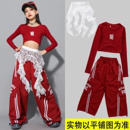 Girls Hip Hop Crop Top Colorful Cargo Pants Children Costumes Kids Streetwear Jazz K-pop Street Dance Girl Group Clothes Sets