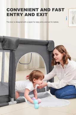 Lightweight Baby Playpen Indoor Playpen Newborn Suitable for Children Aged 0-6 Multi-Size Indoor Baby Playpen Easy to Assemble Stable Frame Independent Baby Play Area Comes with Small Balls Baby Activity Playpen Usable in Apartments Baby Playpen