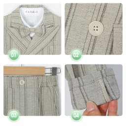 OLEKID New Children Boys Striped Suit Formal Elegant Handsome Boys Suit Kid Blazer Vest And Pants 4/5Pcs Suit 1-10Y Boy Costume