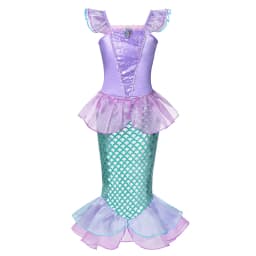 Muababy Fairy Tale Princess Gown for Girls Holiday Party Costume Halloween Carnival Outfit Kids Aurora Elsa Style 2-8Y Vestido