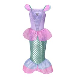 Muababy Fairy Tale Princess Gown for Girls Holiday Party Costume Halloween Carnival Outfit Kids Aurora Elsa Style 2-8Y Vestido