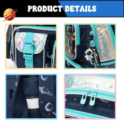 Boys Backpack Set with Lunch Bag & Pencil Case, School Backpack for Elementary & Middle School Boys, Casual Travel Daypack