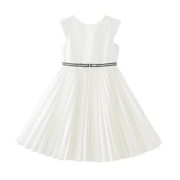 Dave Bella Girls White Summer Princess Dresses Children Sleeveless Party Pleated Dress Sweet Outdoor Clothes DK2261618