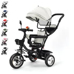 Tricycle, scalable, baby Trike, baby stroller, child 5 years, 9 months, foldable, practical accessories, Green/pink/black/red/blue/gray