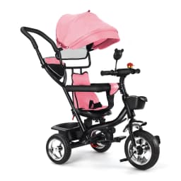 Tricycle, scalable, baby Trike, baby stroller, child 5 years, 9 months, foldable, practical accessories, Green/pink/black/red/blue/gray