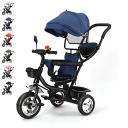 Tricycle, scalable, baby Trike, baby stroller, child 5 years, 9 months, foldable, practical accessories, Green/pink/black/red/blue/gray