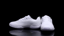 BAXINIER Youth White Lace Up Sneakers Lightweight Breathable Knit Casual Sport Shoes Kids Comfort Daily Walking