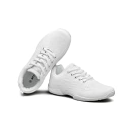 BAXINIER Youth White Lace Up Sneakers Lightweight Breathable Knit Casual Sport Shoes Kids Comfort Daily Walking