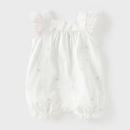 Dave Bella Newborn Creeper with Headband Summer Girs Cartoon Romper Print Sweet Baby Princess Jumpsuit DB2262063