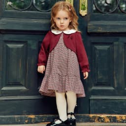 Dave Bella Girls Plaid Dresses Autumn Fake Two Piece Dress Spring Princess Elegant Children One-piece Clothing Fashion DB3262683