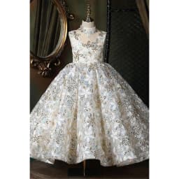 New High-End Evening Dress for Girls, Suitable for Piano Performances, Model Runway Shows, and Princess Performances
