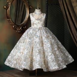 New High-End Evening Dress for Girls, Suitable for Piano Performances, Model Runway Shows, and Princess Performances