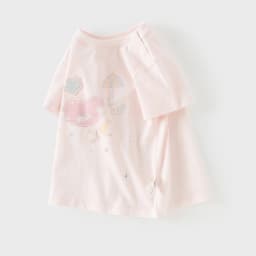 Dave Bella Girls Summer T-shirts Kids 1-7 Years Printed Tees Children Short Sleeve Cotton Tops Outdoor Clothes DB2261700