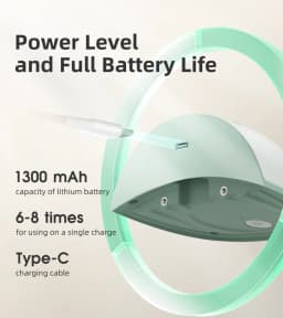 Silent Comfortable Portable Electric Breast Pump, Hands‑Free Wearable Breastmilk Collector for Pregnant & Nursing Mothers