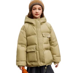 UNITIM 2026 Winter Down Jacket For Girl 90% White Duck Down Hooded Thick Warm Teenage Girl Outwear Coat 5-16 Years Kids Parkas