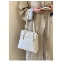Simple Chic Diaper Bag Women's Luxury Leather Tote Vintage Crossbody Bag Minimalist Designer Large Capacity Elegant